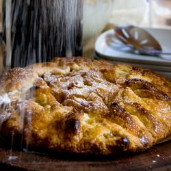 Rustic Pear Tart with Apricot Brand