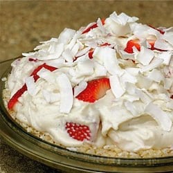 Healthy Strawberry Cream Pie