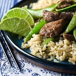 Beef Stir fry with Sugar Snap Peas
