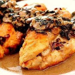 Stuffed Chicken Marsala