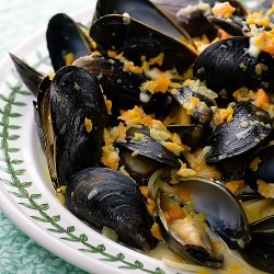 Mussels in Blue Cheese Sauce