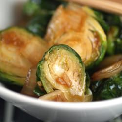 Brussels Sprouts with Hoisin Glaze