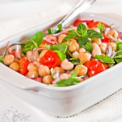 Chickpeas and Cannellini Beans