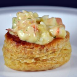 Prawn Vol-au-vent in a Cream Sauce