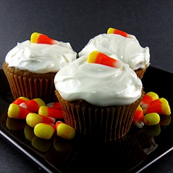 Pumpkin Cupcakes with Maple Cream