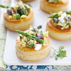 Asparagus and Mushrooms Vol au Vent