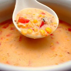 Mealie Soup with Crab