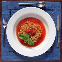 Fried Spaghetti with Roasted Tomato