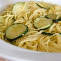 Zucchini Spaghetti with Safron