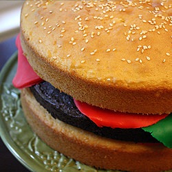 Hamburger Cake & Fries