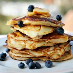 Ricotta Nectarine Pancakes