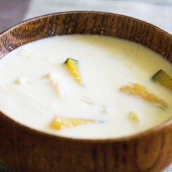Milk Miso Soup with Kabocha