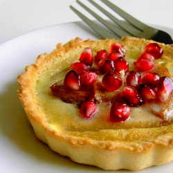 Warm Pear Custard Tarts