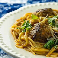 Skillet Spaghetti and Meatballs