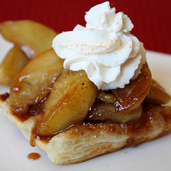 Caramelized Apple Waffle Pastries
