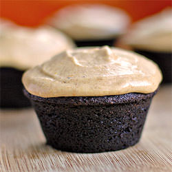Chocolate Muffins/Pumpkin Frosting