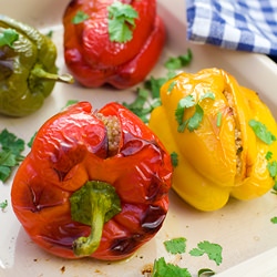 Bell Peppers Stuffed With Couscous