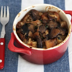 Wild Mushroom Bread Pudding