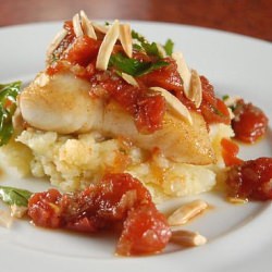 Halibut with Tomato-Shallot Salsa