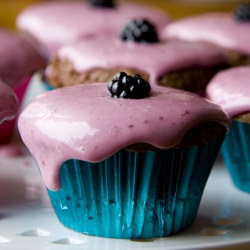 Blackberry Vanilla Cupcakes!