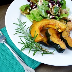 Apple Cider Roasted Acorn Squash