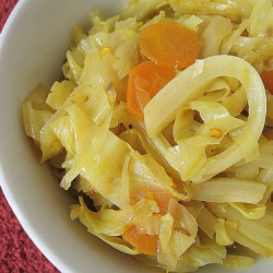Cabbage and Carrot Indian Curry