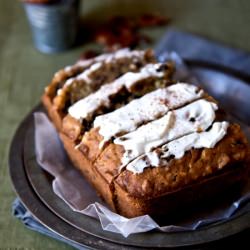 Zucchini Bread w/ Sour Cream Cheese