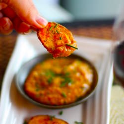 Sweet Potato Chips w/Miso Dip