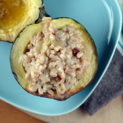 Farro-Stuffed Roasted Acorn Squash