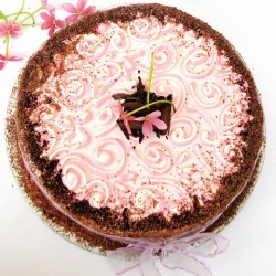 Chocolate Strawberry Mascarpone Cake