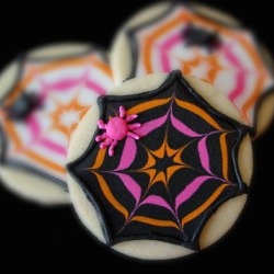Sassy Spiderweb Cookies