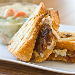 Turkey, Gruyere & Onion Jam Panini