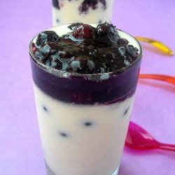 Vanilla Pannacotta with Blueberry