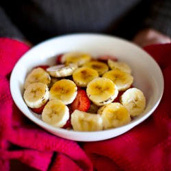 Porridge Strawberry, Banana Brulee