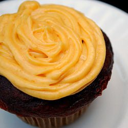 Chocolate Pumpkin Cupcakes