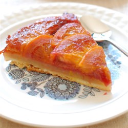 Orange & Rhubarb Upside Down Tart