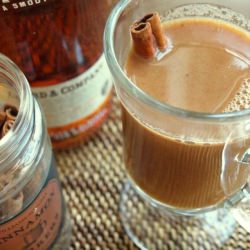 Hot Buttered Apple Cider with Rum