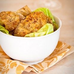Fried Parasol Mushrooms