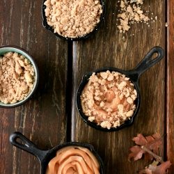 Spice Poached Quince Crumbles