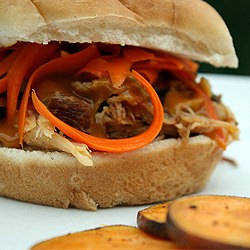 BBQ Sammies with Carrot Slaw