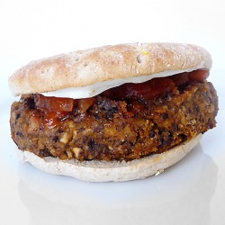 Black Bean Mushroom Burgers