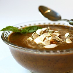 Black Bean Kabocha Soup