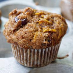 Squash & Pear Morning Glory Muffins