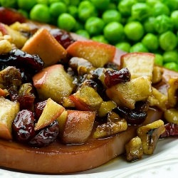 Ham with Apple Walnut Sauce