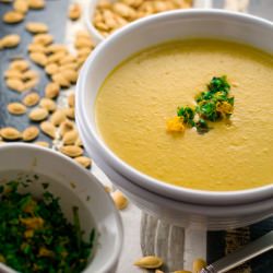 Curried Pumpkin Cashew Soup