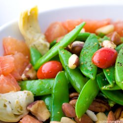 Sugar Snap Pea Maple Nut Salad