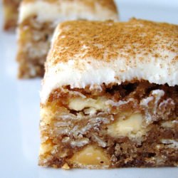 Iced Apple-Oat Bars