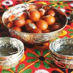 Fudge Balls in Rose-Perfumed Syrup