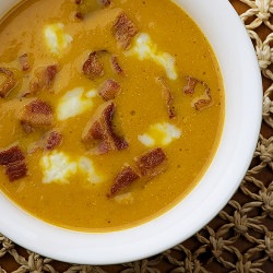 Pumpkin Soup with Bacon