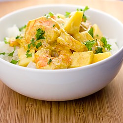 Creamy Prawn & Mango Curry